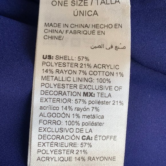 NEW CHICO'S Blue Ivory Tweed Jacket Size 3= Size 16/18 - Picture 11 of 11